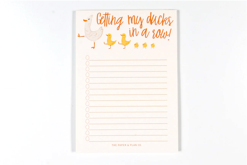 Ducks Task List Notepad
