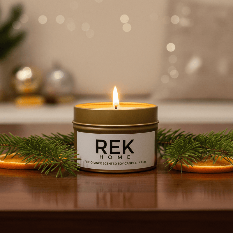Pine Orange Soy Candle