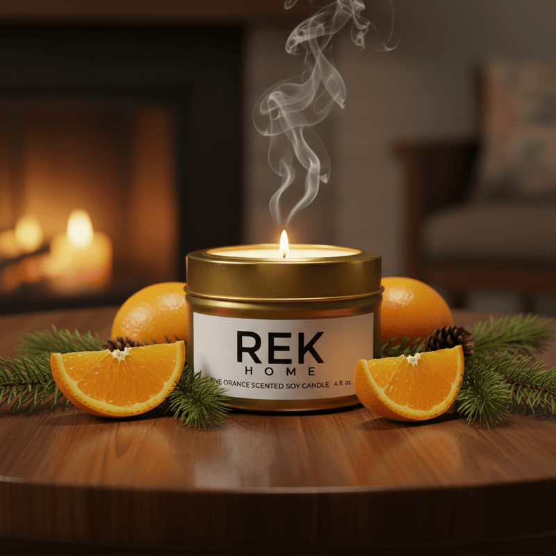Pine Orange Soy Candle