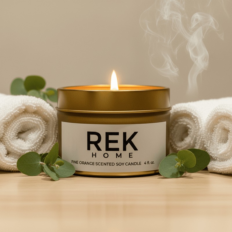 Pine Orange Soy Candle