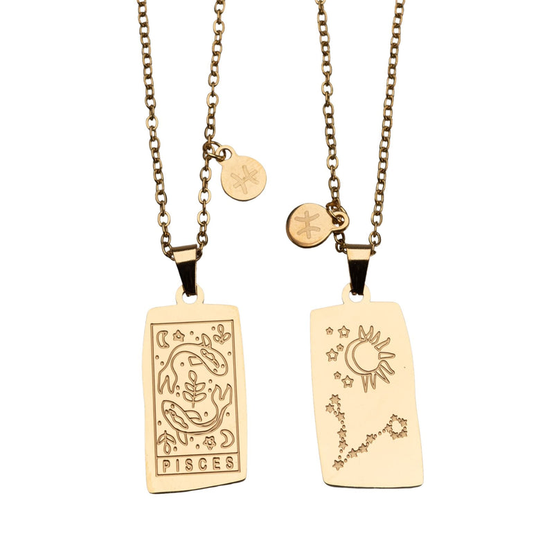Zodiac Tarot Card & Astrology Necklace