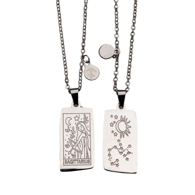 Zodiac Tarot Card & Astrology Necklace