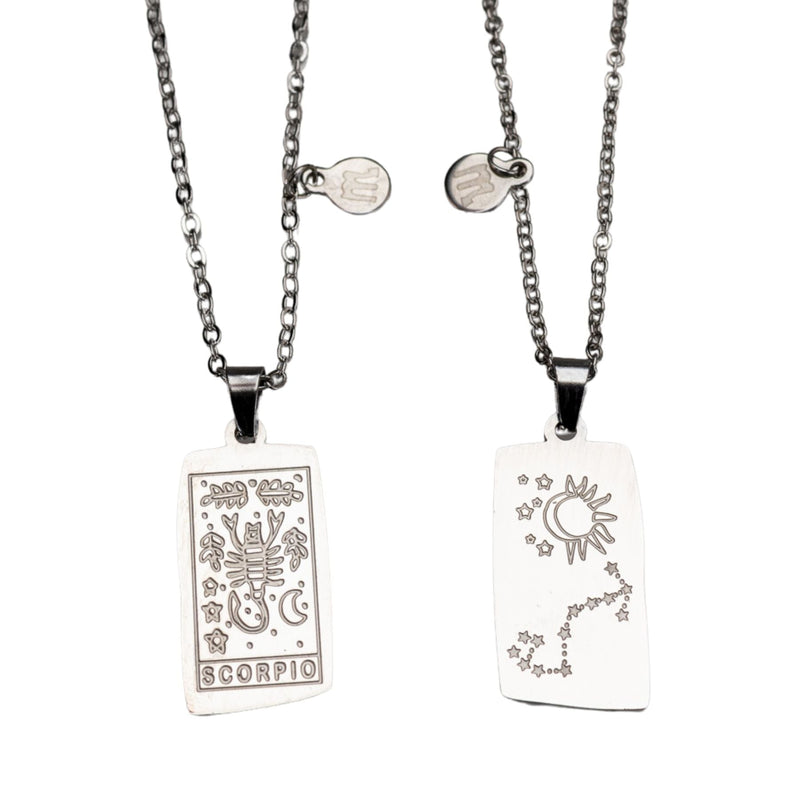 Zodiac Tarot Card & Astrology Necklace