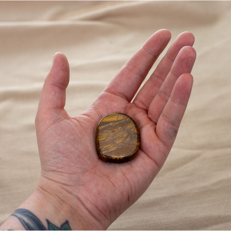 Tiger's Eye Palm Stone